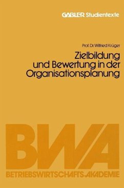 Cover Zielbildung und Bewertung in der Organisationsplanung (eBook, PDF)