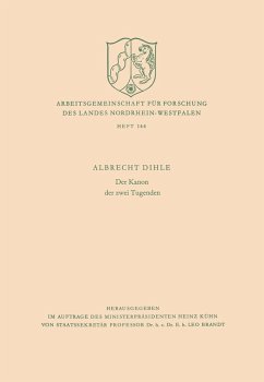 Der Kanon der zwei Tugenden (eBook, PDF) - Dihle, Albrecht