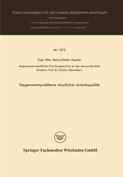 Cover Gegenwartsprobleme staatlicher Anleihepolitik (eBook, PDF)
