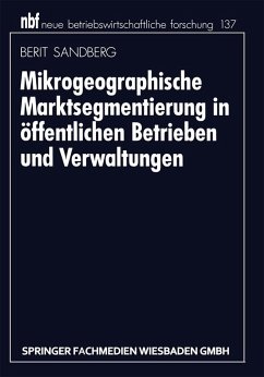 Cover Mikrogeographische Marktsegmentierung in öffentlichen Betrieben und Verwaltungen (eBook, PDF)