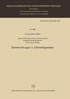 Cover Schmierwirkungen in Schmiedegesenken (eBook, PDF)
