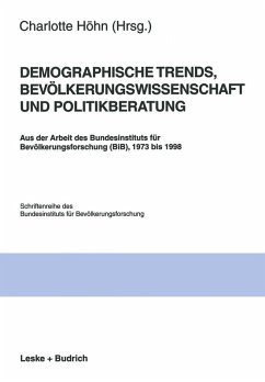 Cover Demographische Trends, Bevölkerungswissenschaft und Politikberatung (eBook, PDF)