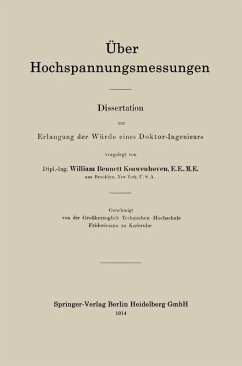 Über Hochspannungsmessungen (eBook, PDF) - Kouwenhoven, William Bennett