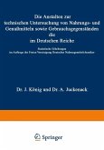 Die Anstalten zur technischen Untersuchung von Nahrungs- und Genußmitteln sowie Gebrauchsgegenständen, die im Deutschen Reiche (eBook, PDF)