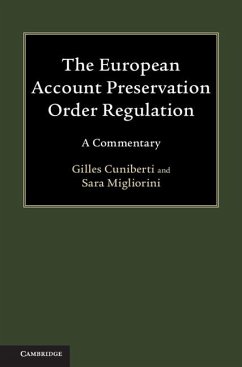 European Account Preservation Order Regulation (eBook, ePUB) - Cuniberti, Gilles