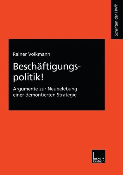 Beschäftigungspolitik! (eBook, PDF)
