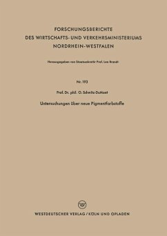 Untersuchungen über neue Pigmentfarbstoffe (eBook, PDF) - Schmitz-Dumont, Otto