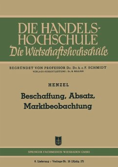 Beschaffung, Absatz, Marktbeobachtung (eBook, PDF) - Henzel, Friedrich