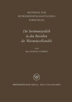Cover Die Sortimentspolitik in den Betrieben des Wareneinzelhandels (eBook, PDF)