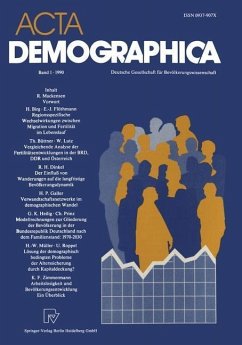 Cover Acta Demographica (eBook, PDF)