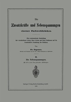 Cover Die Zusatzkräfte und Nebenspannungen eiserner Fachwerkbrücken (eBook, PDF)