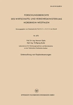 Untersuchung von Kopiersteuerungen (eBook, PDF) - Opitz, Herwart