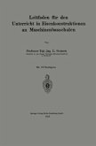 Leitfaden für den Unterricht in Eisenkonstruktionen an Maschinenbauschulen (eBook, PDF)