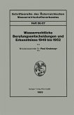 Wasserrechtliche Berufungsentscheidungen und Erkenntnisse 1949 bis 1952 (eBook, PDF)