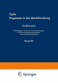 Prognosen in der Marktforschung (eBook, PDF) - Opitz, Lieselotte