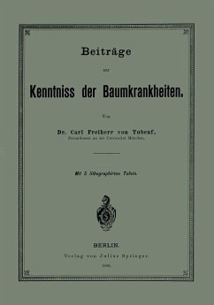 Cover Beiträge zur Kenntniss der Baumkrankheiten (eBook, PDF)