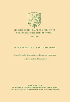 Anglo-friesische Runensolidi im Lichte des Neufundes von Schweindorf (Ostfriesland) (eBook, PDF) - Berghaus, Peter