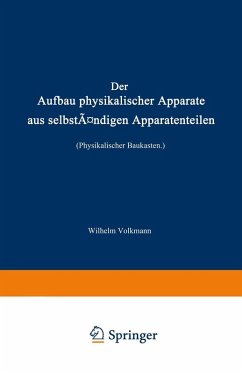 Cover Der Aufbau physikalischer Apparate aus selbständigen Apparatenteilen (Physikalischer Baukasten) (eBook, PDF)
