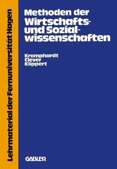 Cover Methoden der Wirtschafts- und Sozialwissenschaften (eBook, PDF)