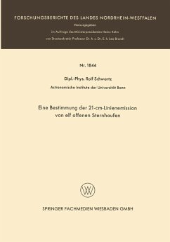 Cover Eine Bestimmung der 21-cm-Linienemission von elf offenen Sternhaufen (eBook, PDF)
