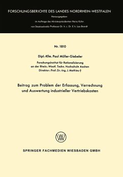Cover Beitrag zum Problem der Erfassung, Verrechnung und Auswertung industrieller Vertriebskosten (eBook, PDF)