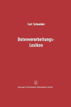 Datenverarbeitungs-Lexikon (eBook, PDF) - Schneider, Carl