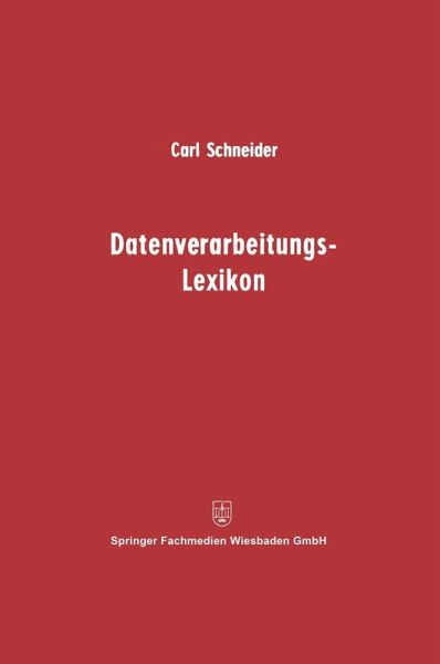 Datenverarbeitungs-Lexikon (eBook, PDF)