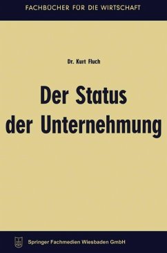 Der Status der Unternehmung (eBook, PDF) - Fluch, Kurt