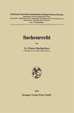 Sachenrecht (eBook, PDF) - Gschnitzer, Franz