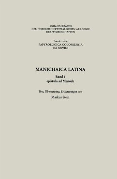 Manichaica Latina (eBook, PDF) - Markus Stein, Markus Stein von