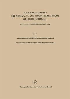 Cover Eigenschaften und Anwendungen von Dehnungsmeßstreifen (eBook, PDF)