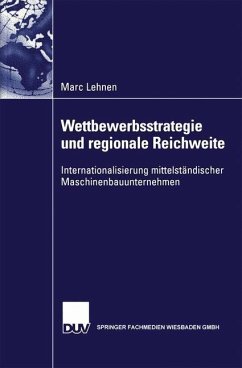 Wettbewerbsstrategie und regionale Reichweite (eBook, PDF) - Lehnen, Marc