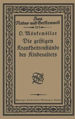 Cover Die geistigen Krankheitszustände des Kindesalters (eBook, PDF)