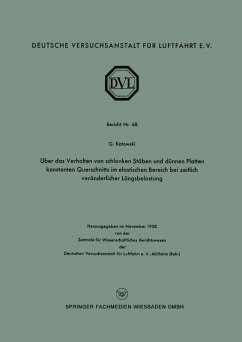 Cover Über das Verhalten von schlanken Stäben und dünnen Platten konstanten Querschnitts im elastischen Bereich bei zeitlich veränderlicher Längsbelastung (eBook, PDF)