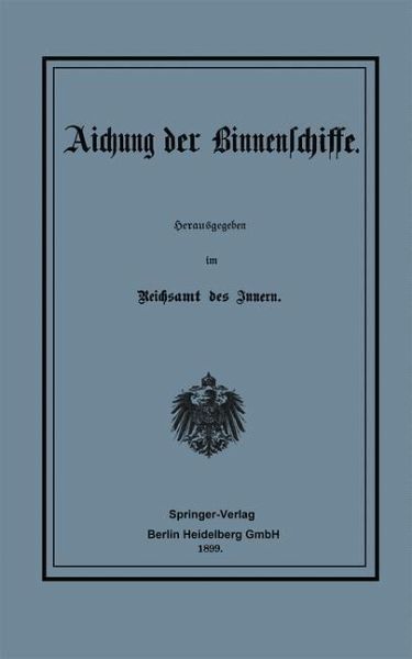 Aichung der Binnenschiffe (eBook, PDF)