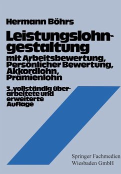 Leistungslohngestaltung (eBook, PDF) - Böhrs, Hermann