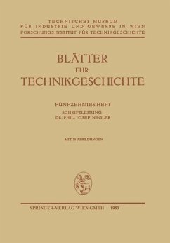 Cover Blätter für Technikgeschichte (eBook, PDF)