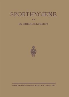 Sporthygiene (eBook, PDF) - Lorentz, Friedrich Hermann