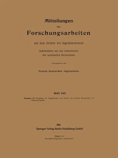 Mitteilungen über Forschungsarbeiten auf dem Gebiete des Ingenieurwesens (eBook, PDF) - Neumann, Kurt