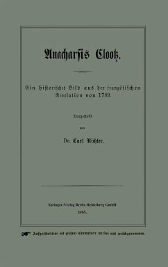 Anacharsis Clootz (eBook, PDF) - Richter, Carl