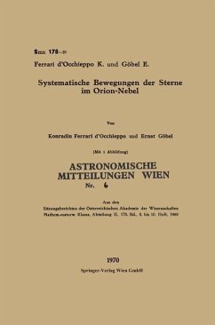 Systematische Bewegungen der Sterne im Orion-Nebel (eBook, PDF) - Ferrari D'Occhieppo, Konradin; Göbel, Ernst