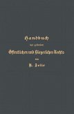 Handbuch des geltenden Öffentlichen und Bürgerlichen Rechts (eBook, PDF)