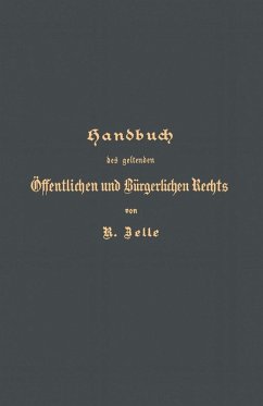 Cover Handbuch des geltenden Öffentlichen und Bürgerlichen Rechts (eBook, PDF)