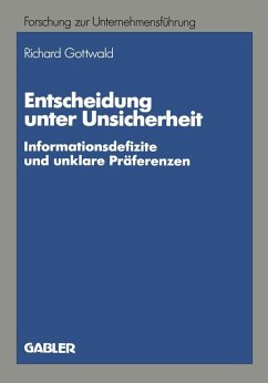 Entscheidung unter Unsicherheit (eBook, PDF) - Gottwald, Richard