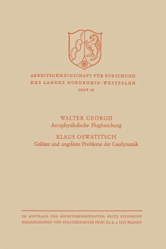 Aerophysikalische Flugforschung / Gelöste und ungelöste Probleme der Gasdynamik (eBook, PDF) - Georgii, Walter