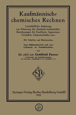 Kaufmännisch-chemisches Rechnen (eBook, PDF) - Fenner, Gottfried