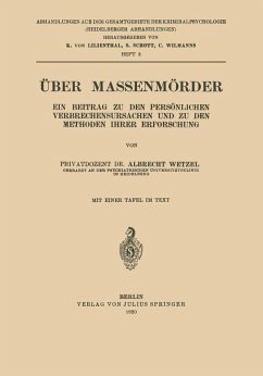 Über Massenmörder (eBook, PDF) - Wetzel, Albrecht