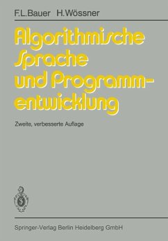 Cover Algorithmische Sprache und Programmentwicklung (eBook, PDF)