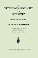 Das Bundesstaatsrecht der Schweiz (eBook, PDF) - Schollenberger, Johann Jacob; Zoller, Otto