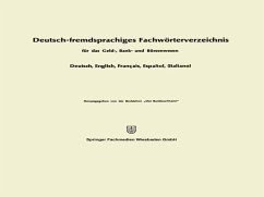 Cover Deutsch-fremdsprachiges Fachwörterverzeichnis für das Geld-, Bank- und Börsenwesen (eBook, PDF)